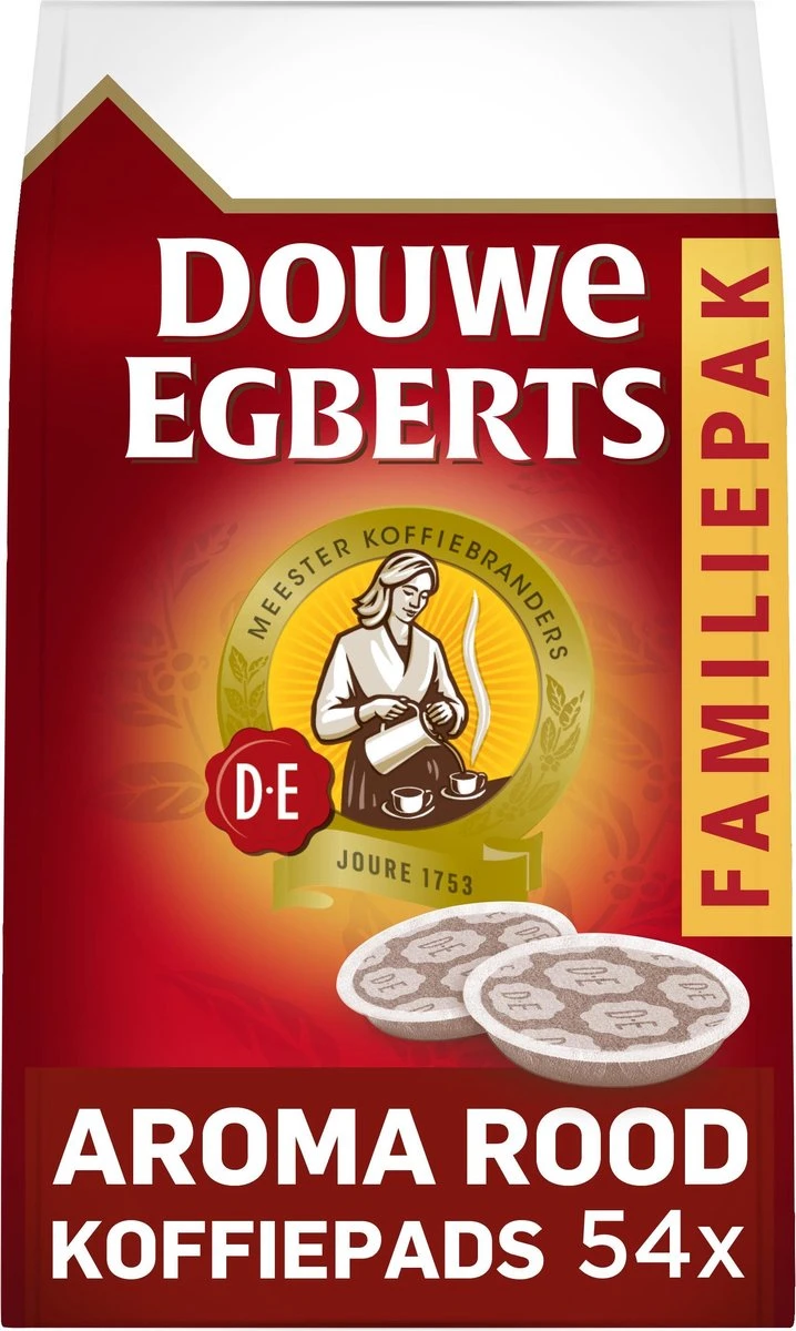 Douwe Egberts Aroma Rood Koffiepads - 4 X 54 Pads 4 Douwe Egberts Aroma Rood Koffiepads - 4 X 54 Pads - Afbeelding 2