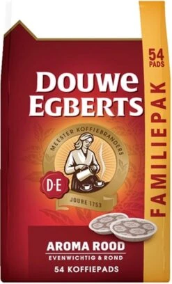 Douwe Egberts Aroma Rood Koffiepads - 4 X 54 Pads 15 Douwe Egberts Aroma Rood Koffiepads - 4 X 54 Pads -Café 726x1200
