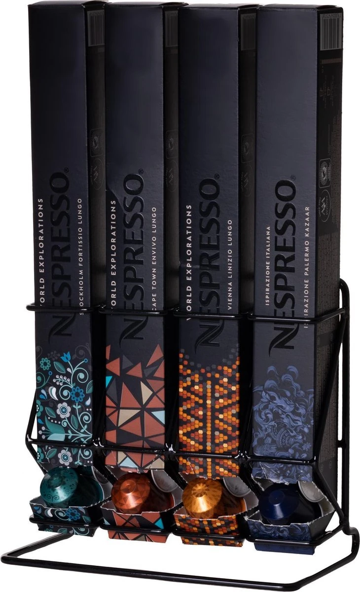 Jay Hill Nespresso Cuphouder - Rek - Zwart - 40 Stuks 4 Jay Hill Nespresso Cuphouder - Rek - Zwart - 40 Stuks - Afbeelding 2