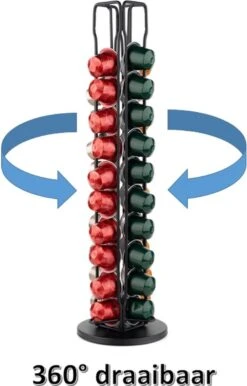 Merkloos Capsulehouder - Nespresso - Cuphouder - Voor 40 Cups -Koffiecups Houder - Zwart - 360° Draaibaar 11 Merkloos Capsulehouder - Nespresso - Cuphouder - Voor 40 Cups -Koffiecups Houder - Zwart - 360° Draaibaar -Café 767x1200