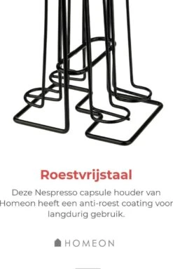 Capsulehouder Voor Nespresso - 32 Koffie Cups – Cup Dispenser – Koffiecups Houder - Metaal – Zwart -Café 773x1200 1