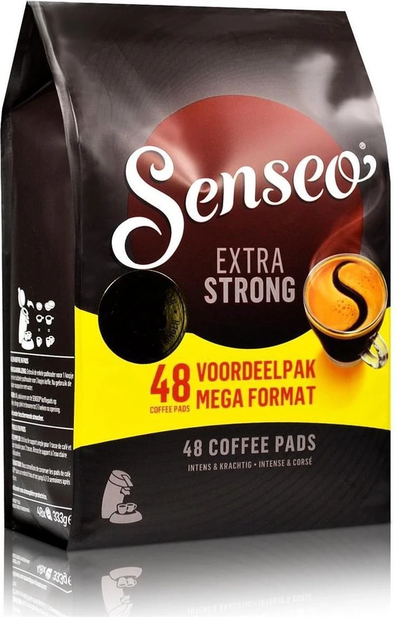 Senseo Extra Dark Koffiepads - 10 X 48 Pads 4 Senseo Extra Dark Koffiepads - 10 X 48 Pads - Afbeelding 2