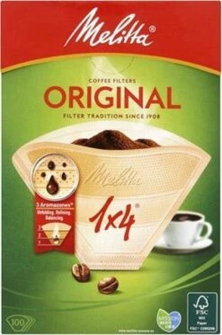 Koffiefilter Nr. 1x4 Bruin (100stuks) Melitta
