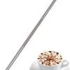 Merkloos Barista - Latte Art Pen - RVS - Cappuccino Decoratie Pencil - Koffie Sjablonen Maken - Koffie Art - Zilver -Café 816x1200
