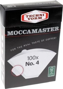 Moccamaster Filters - Koffiefilters - Wit - Nr. 4 - 100 Stuks -Café 849x1200