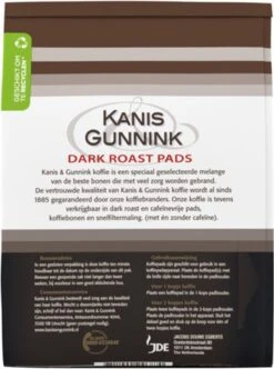 Kanis & Gunnink Dark Roast Koffiepads - 10 X 36 Pads 9 Kanis & Gunnink Dark Roast Koffiepads - 10 X 36 Pads -Café 894x1200