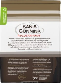 Kanis & Gunnink Regular Koffiepads - 10 X 36 Pads -Café 895x1200 1