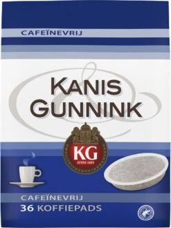 Kanis & Gunnink Cafeïnevrij Koffiepads - 10 X 36 Pads -Café 898x1200