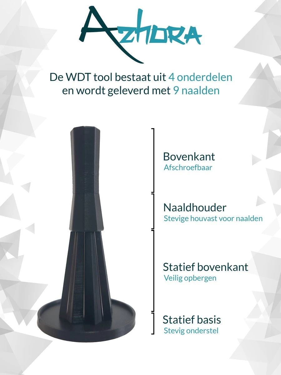 Azhora WDT Tool Met 9 Naalden - Weiss Distribution Technique - Espresso Distributie Tool - Koffie Verdeler 6 Azhora WDT Tool Met 9 Naalden - Weiss Distribution Technique - Espresso Distributie Tool - Koffie Verdeler - Afbeelding 4