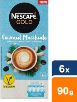 Nescafé Gold Coconut Macchiato Oploskoffie - 6 Doosjes à 6 Zakjes 15 Nescafé Gold Coconut Macchiato Oploskoffie - 6 Doosjes à 6 Zakjes -CafĂ© 901x1200